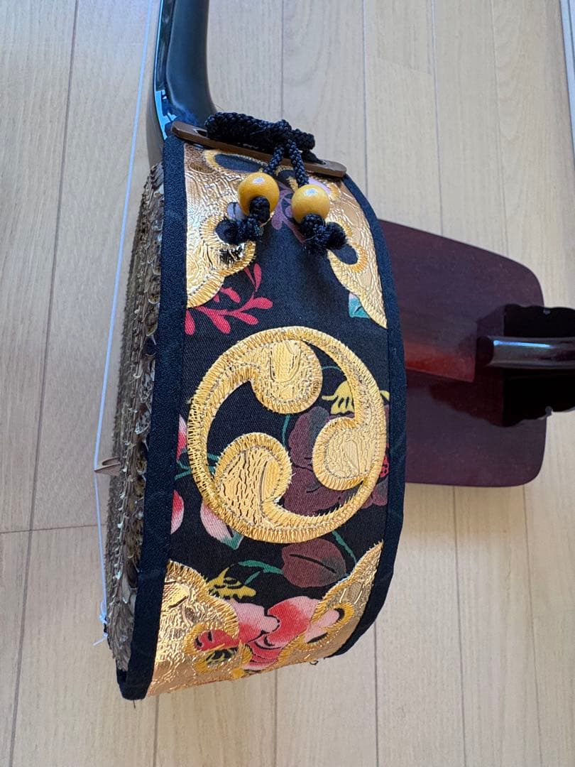 値下げしました沖縄三線 本張り一枚皮 ゆし実