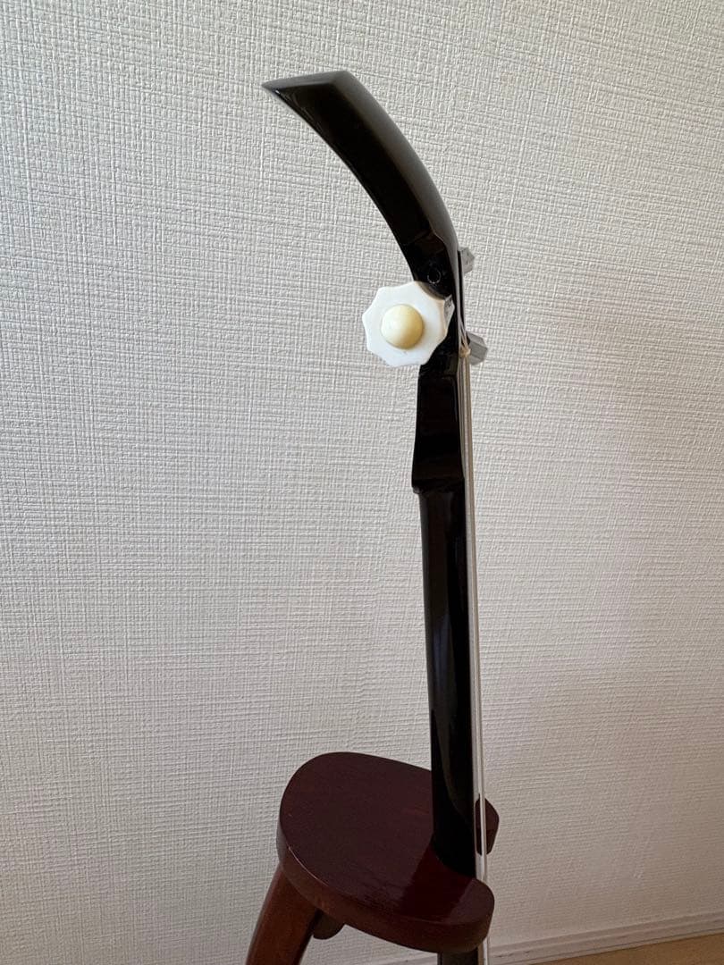 値下げしました沖縄三線 本張り一枚皮 ゆし実