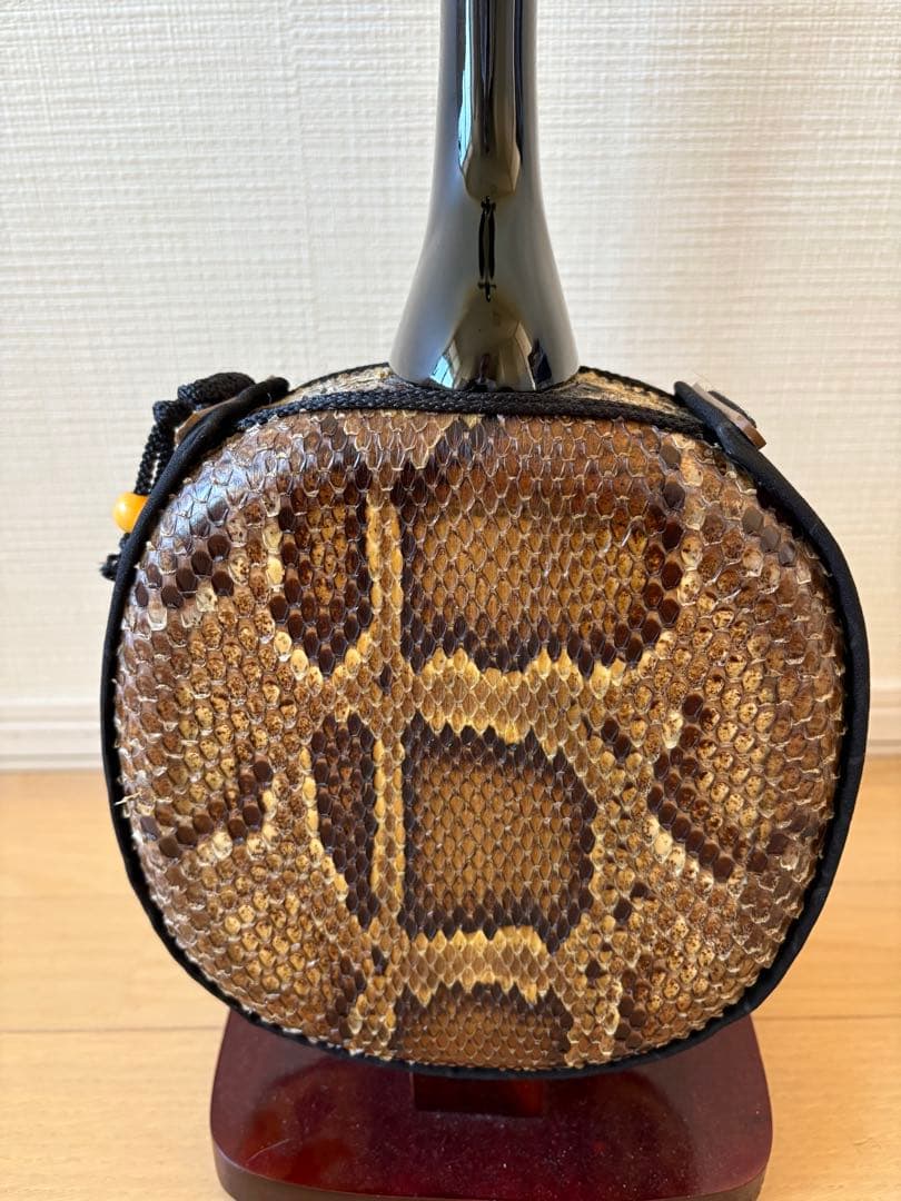 値下げしました沖縄三線 本張り一枚皮 ゆし実