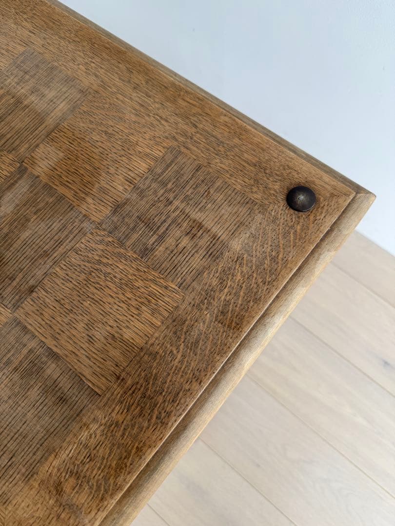 木製アンティーク2段式 キャスター付きワゴン　フランスアンティーク