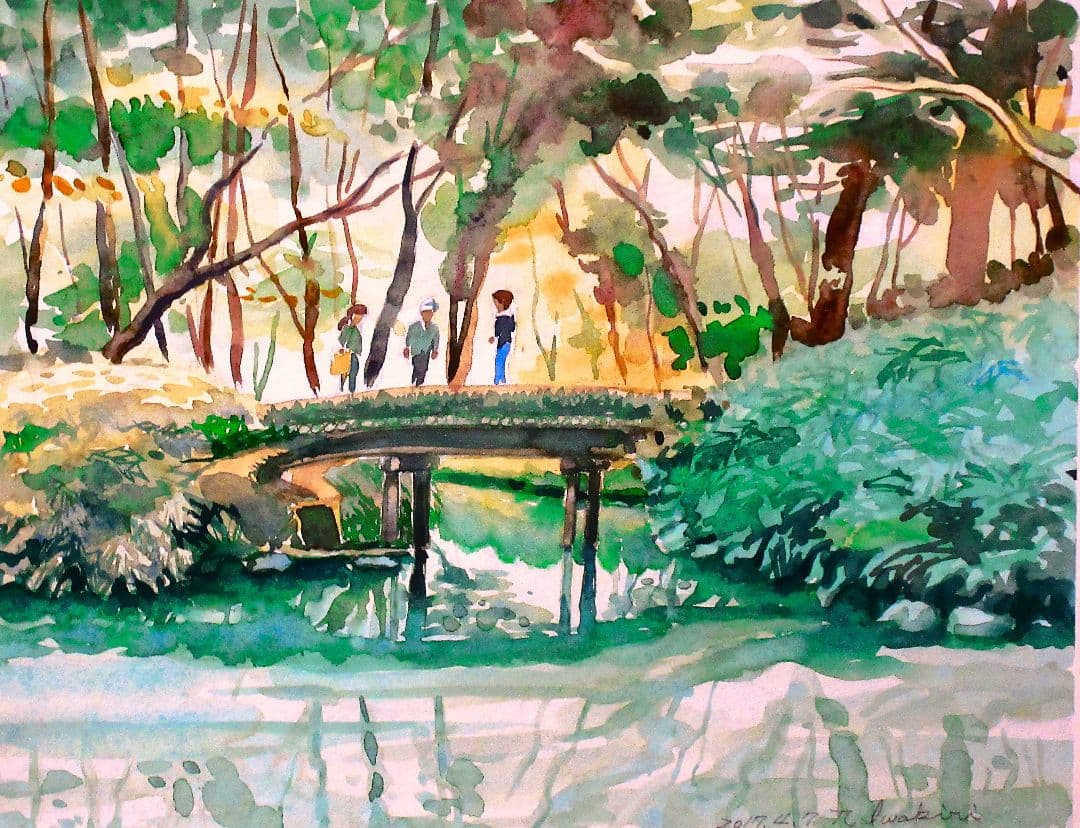 六義園(額縁付き)