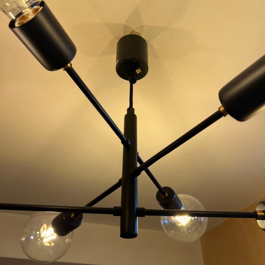 ニトリ　ペンダントライト セイス BK 電球付き