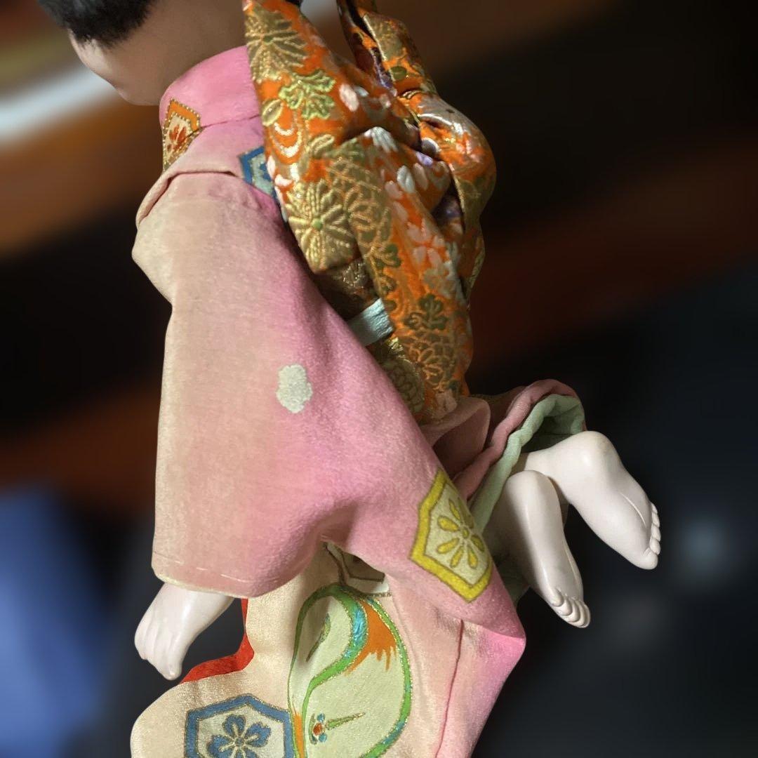 市松人形　希少　☆ほまれ人形☆　自由人形　４５ｃｍ　まつげ みつおれ　樫村瑞観？