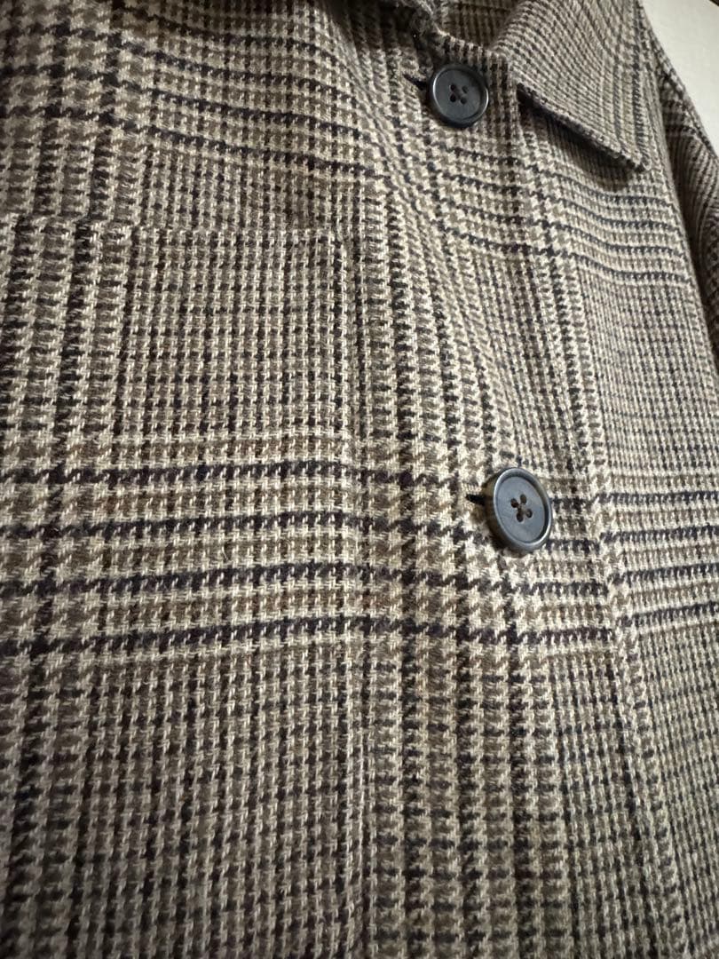 TODAYFUL ステンカラーチェックコート　38