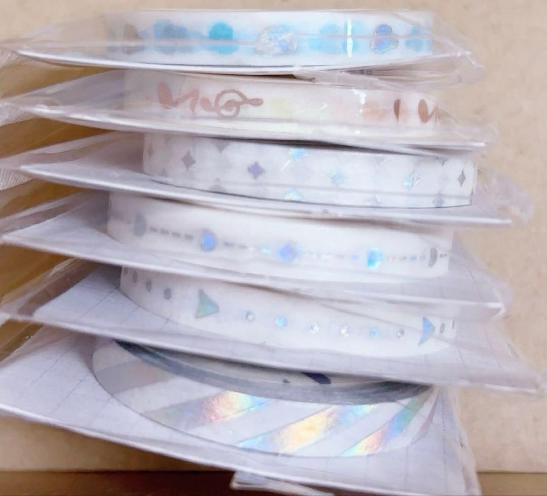 BGM ビージーエム　マスキングテープ　箔押し、ぴ金箔等　５ミリ幅　まとめ売り①