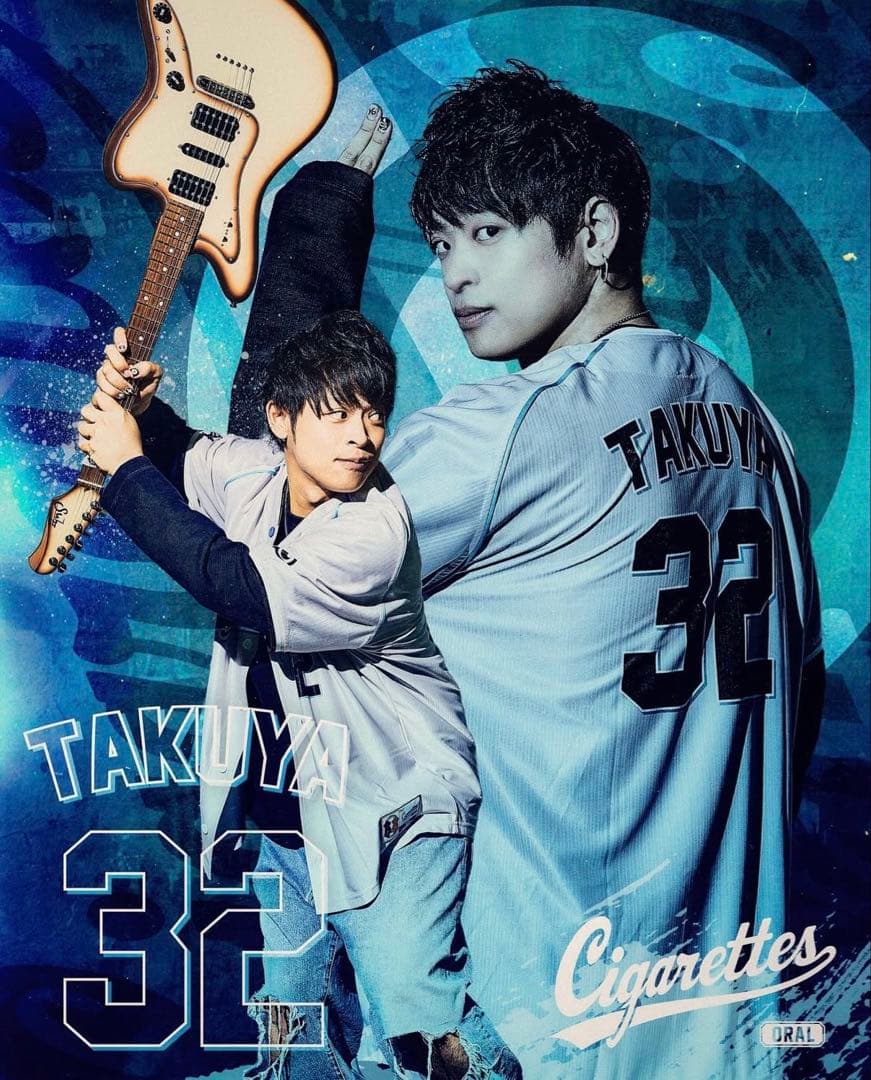 THE ORAL CIGARETTES ユニフォームT 白