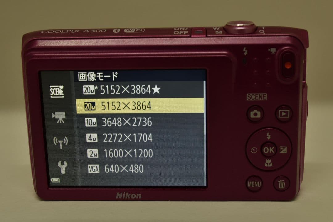 極美品　Nikon COOLPIX A300 コンパクトデジタルカメラ ピンク