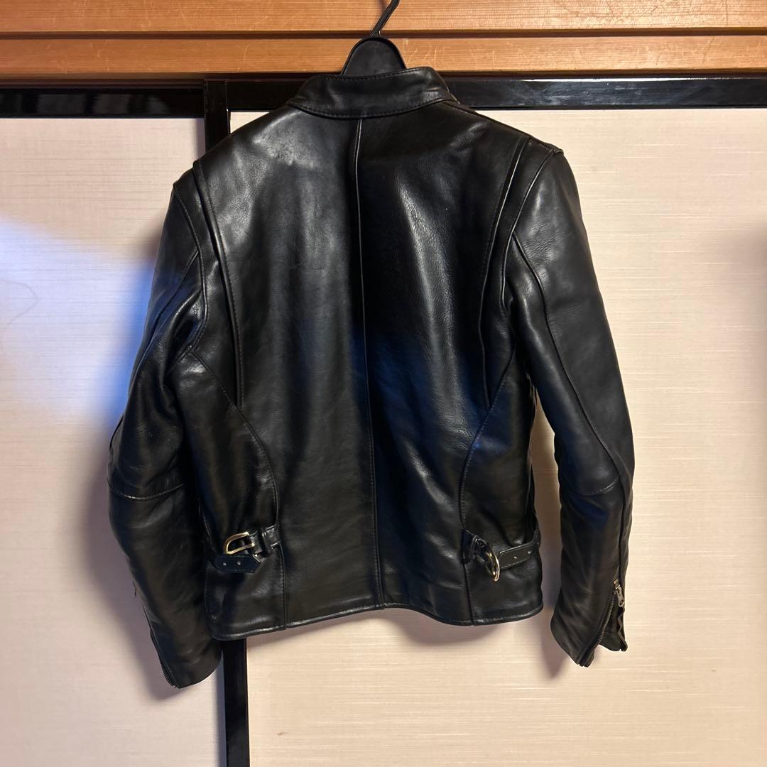 最終値下げ　vanson ブラック シングルライダースジャケット 38