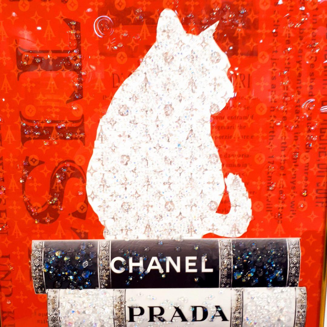 輸入雑貨　天然水晶石　クリスタルアート　『CHANEL』等　ブランドロゴ　宝石