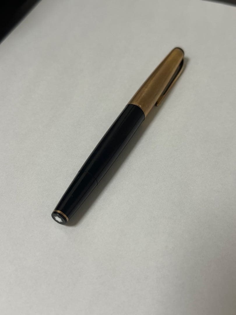 ☀*️様 モンブラン 万年筆 ブラック×ゴールド 現状品