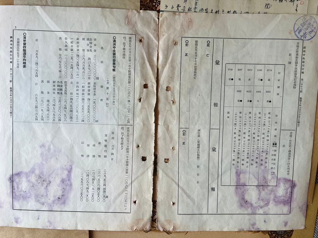 見本札　満洲中央銀行　連番札　封筒　小切手　大量　まとめ　整理品