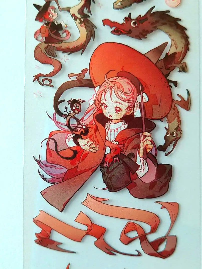 J87＃魔女小甜心(PET)田小宝的星空切り売り海外人物マステ女の子