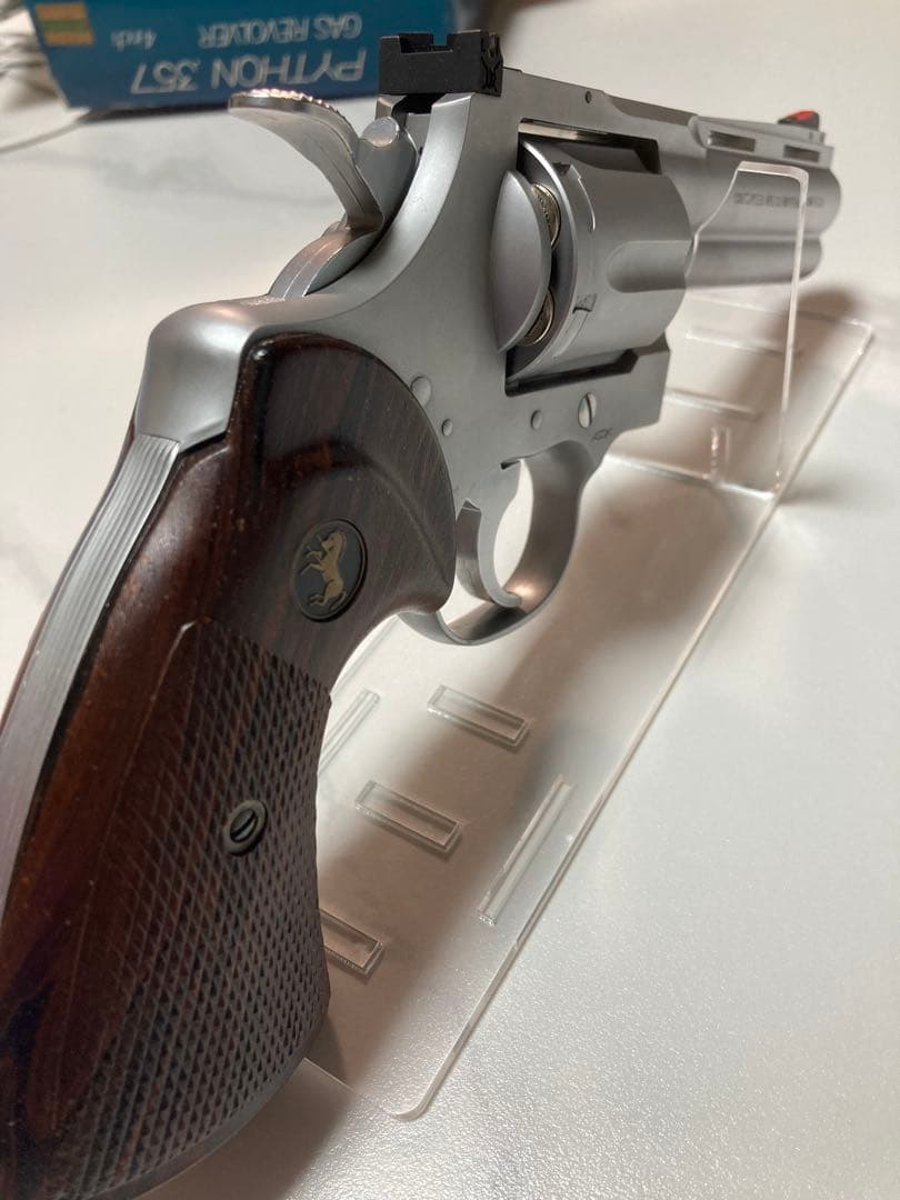 コクサイ コルトパイソン ガスリボルバー 357マグナム 4インチ シルバー