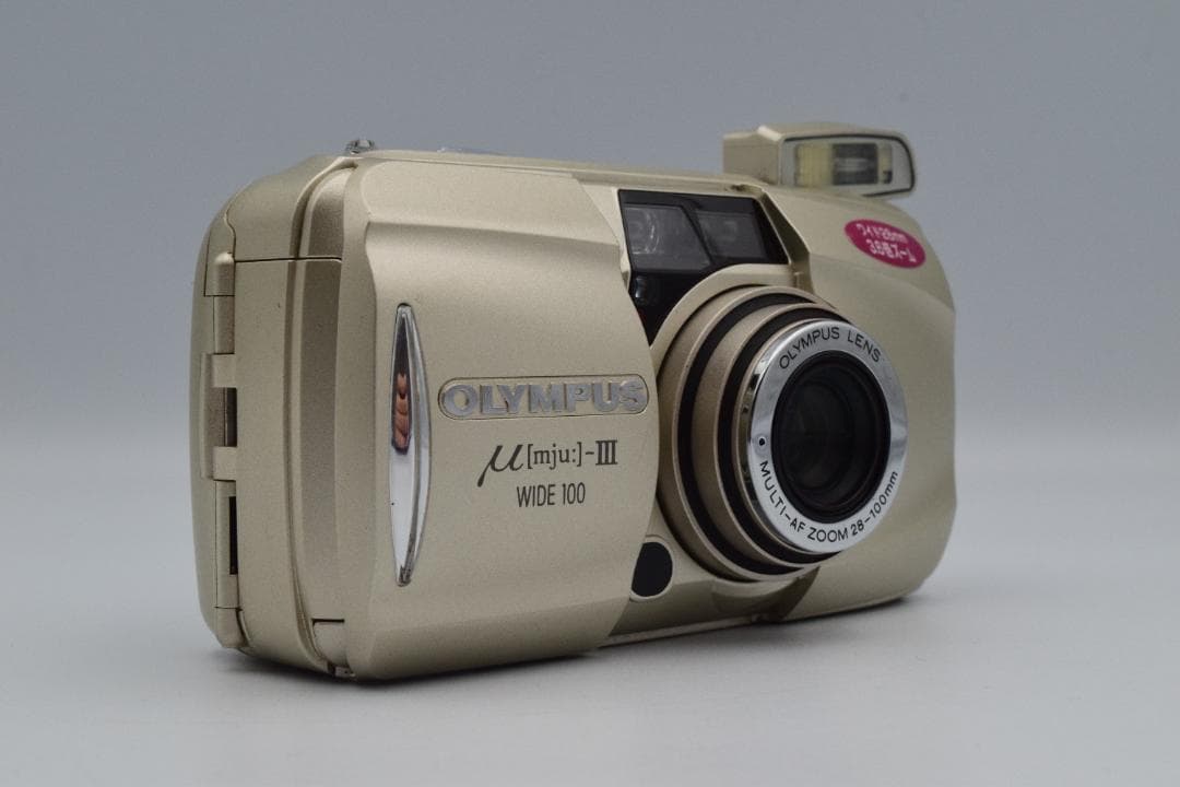 OLYMPUS μ[mju:]-III WIDE 100 ゴールド #CP061