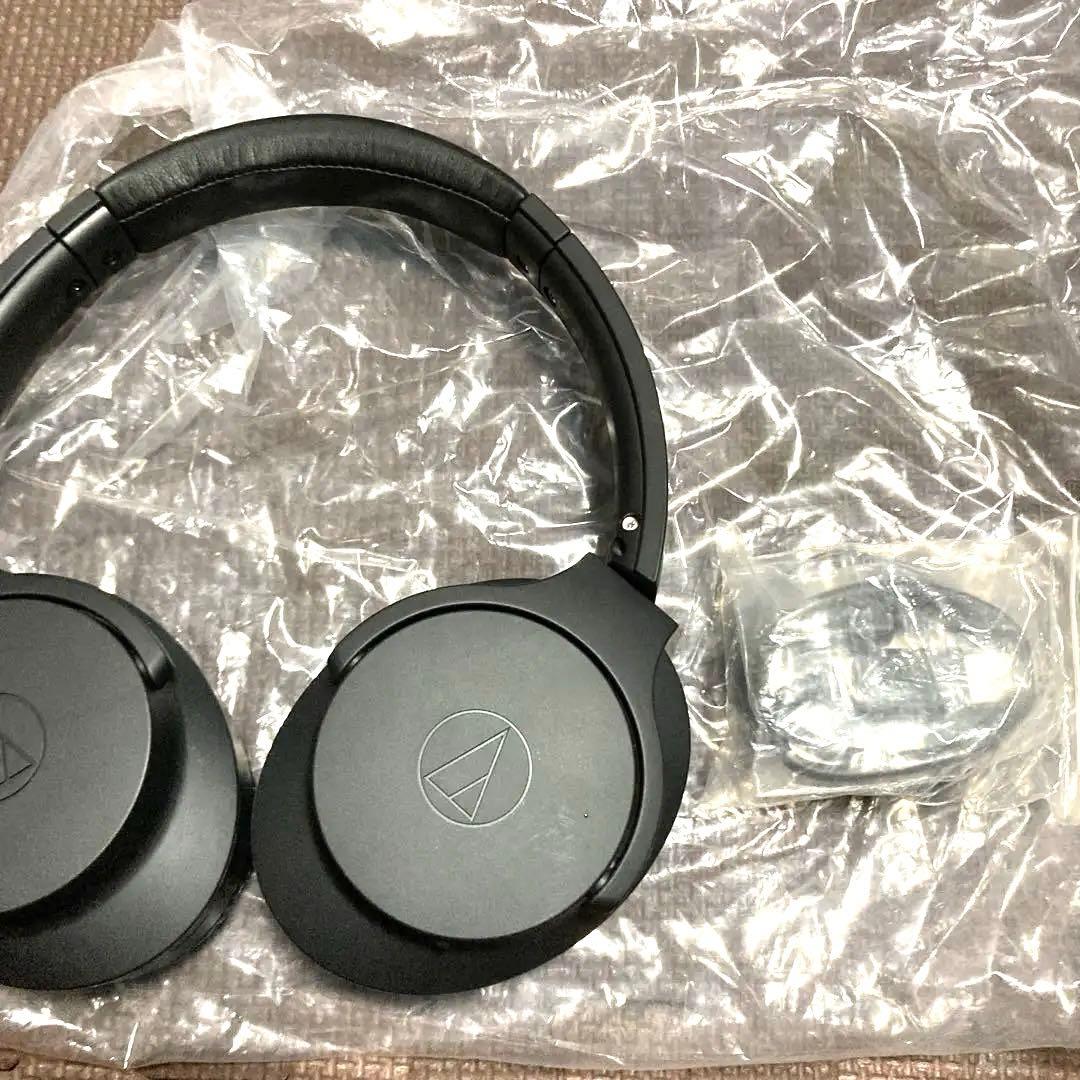 オーディオテクニカ、Audio-Technica ワイヤレスヘッドホン ブラック