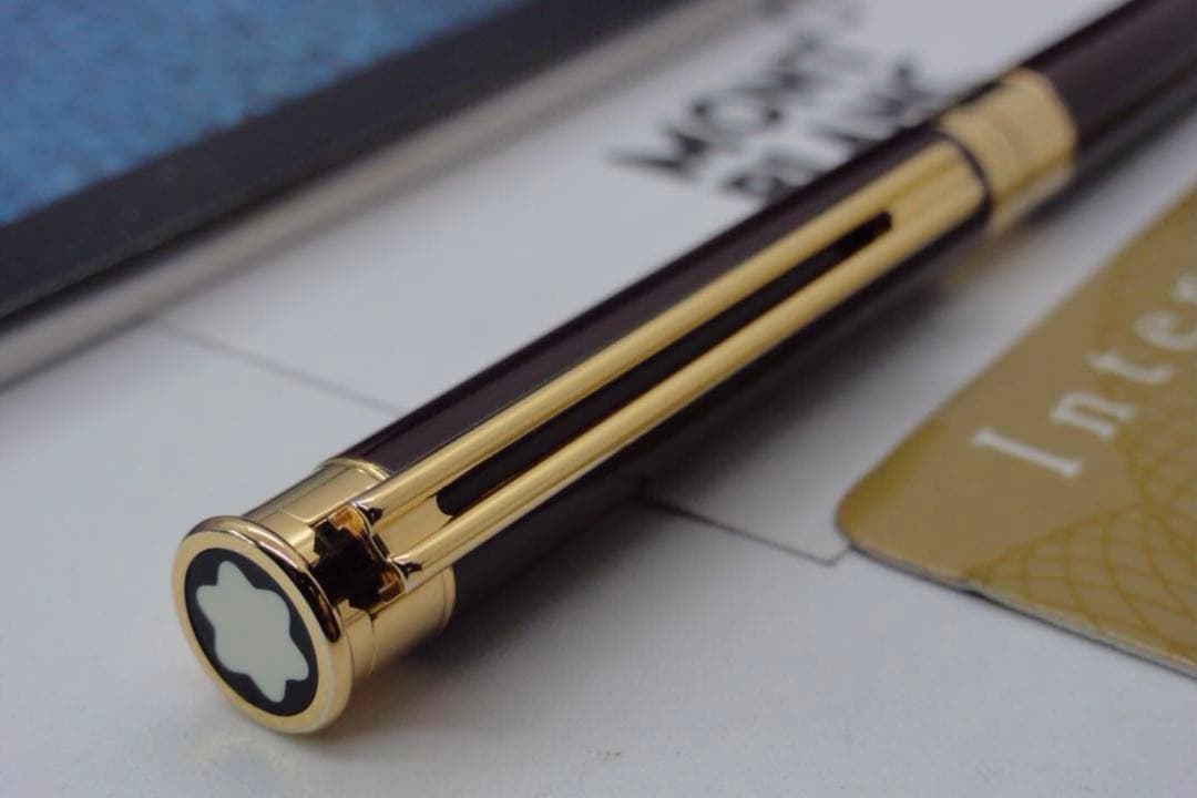 入手困難レアな銘品！ノブレス・エレガンス・ボルドーカラー★モンブラン　ボールペン