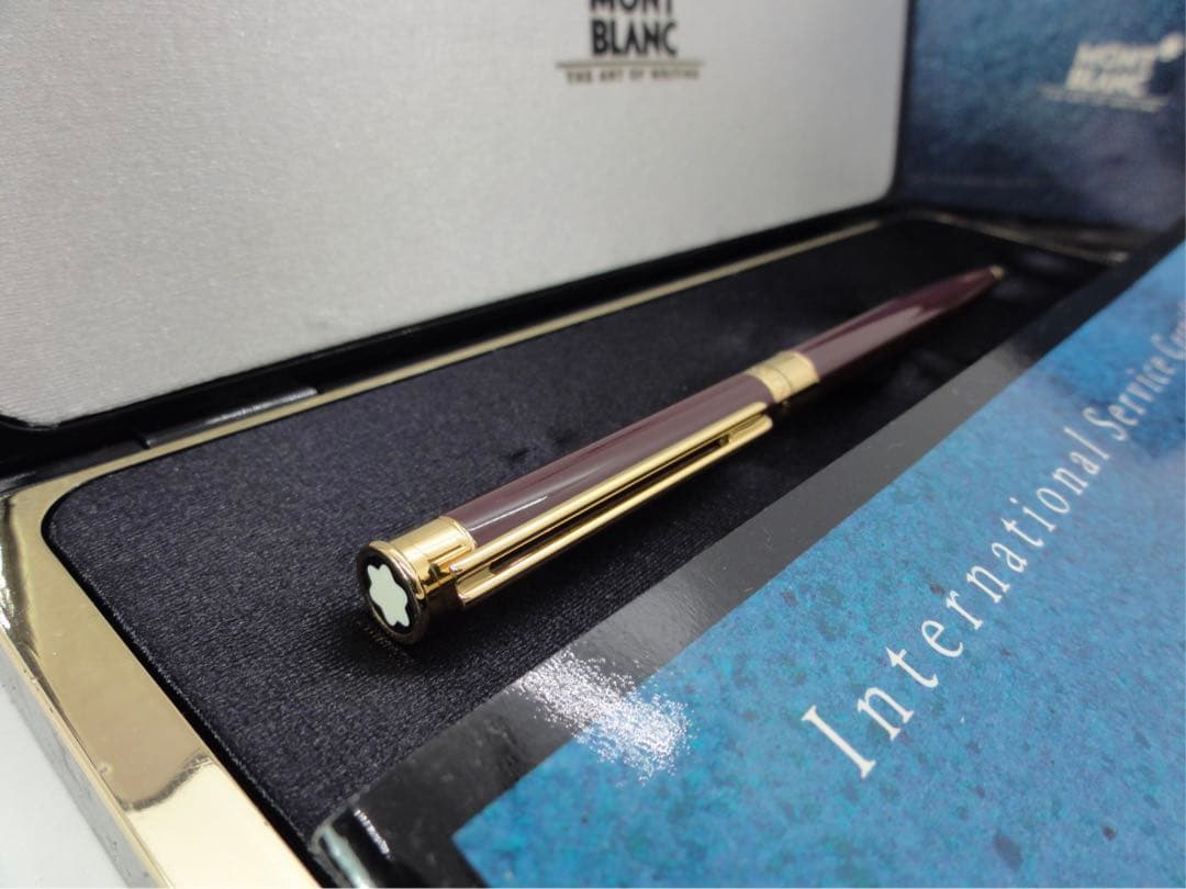 入手困難レアな銘品！ノブレス・エレガンス・ボルドーカラー★モンブラン　ボールペン
