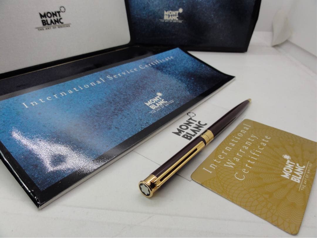 入手困難レアな銘品！ノブレス・エレガンス・ボルドーカラー★モンブラン　ボールペン