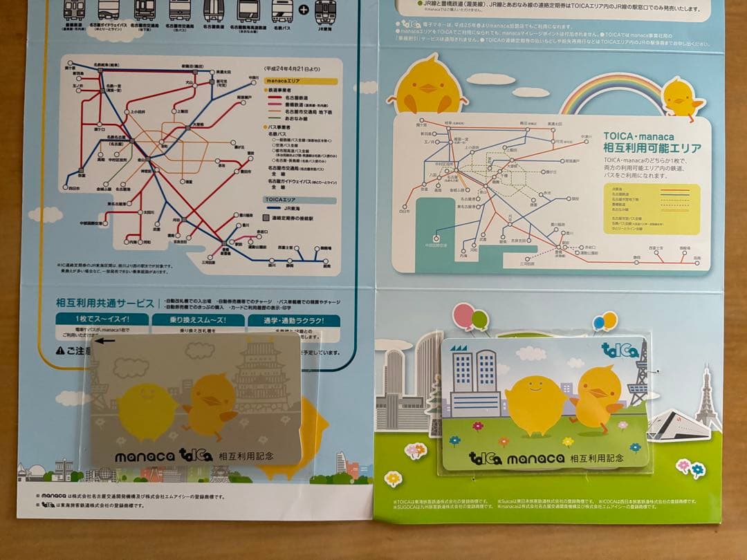 TOICA manaca 相互利用 セット 限定