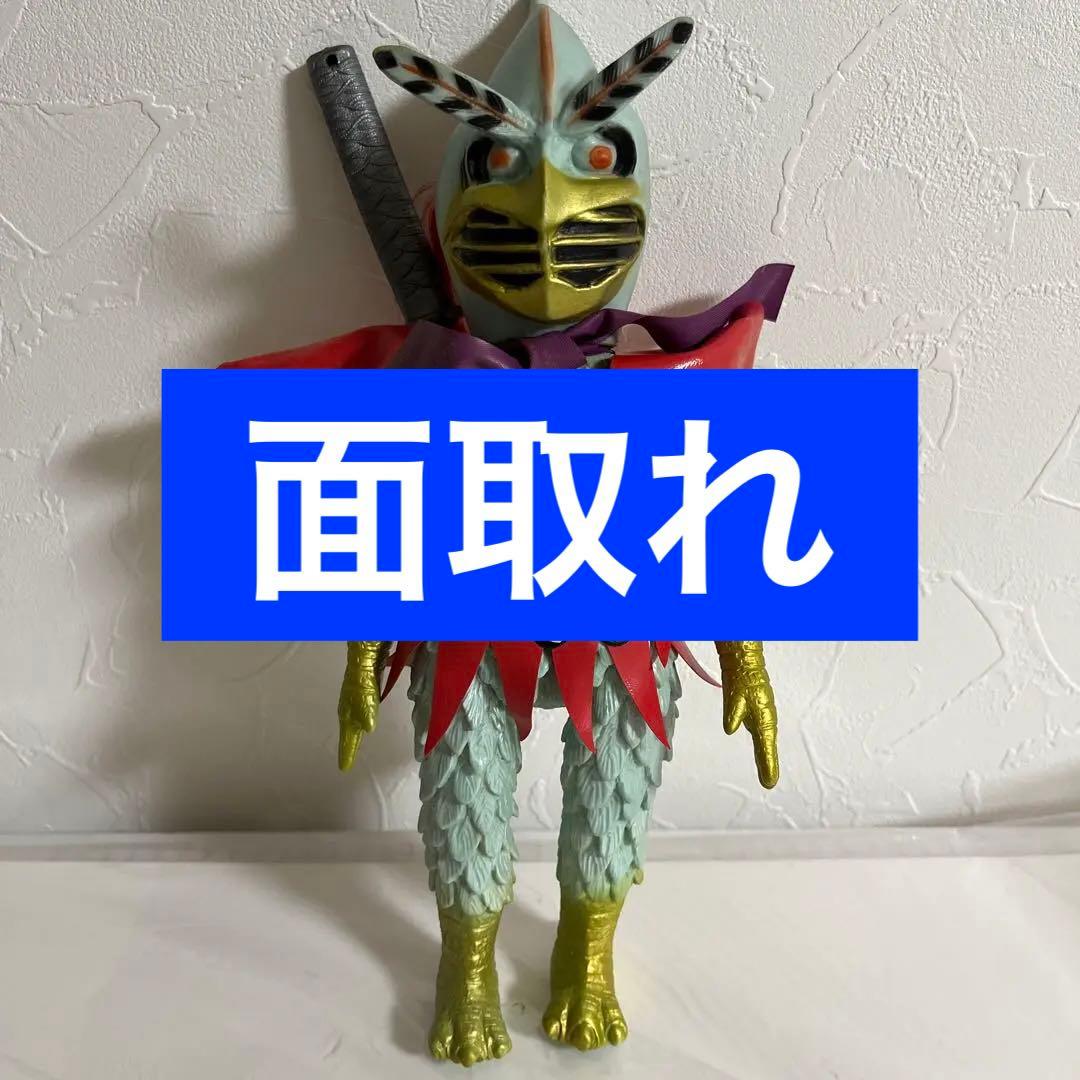 ⚠️変身忍者嵐　パチソフビ　無版権　面取れ　スタンダードサイズ　ソフビ　昭和レトロ