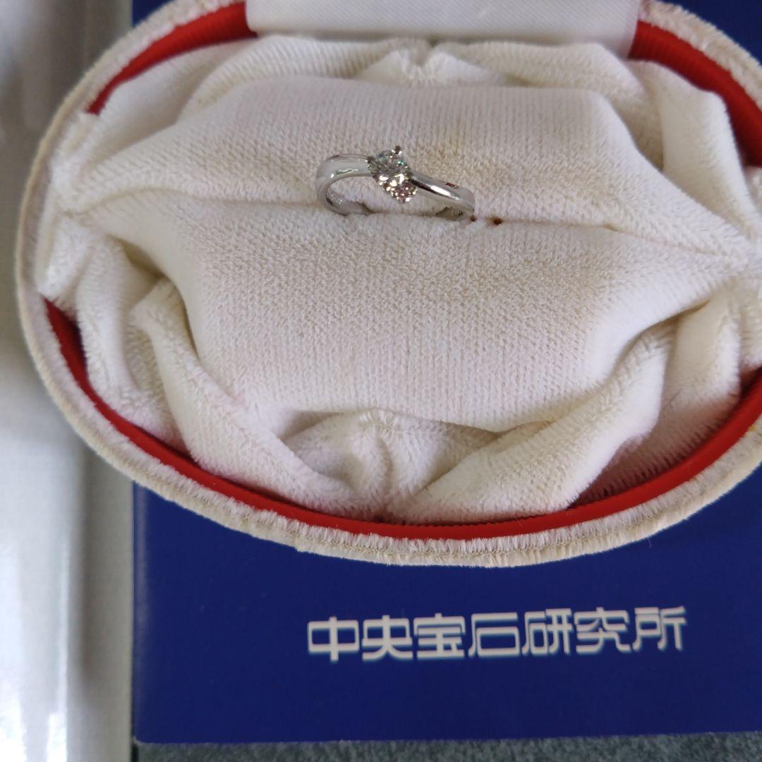プラチナ900 天然ダイアモンドリング