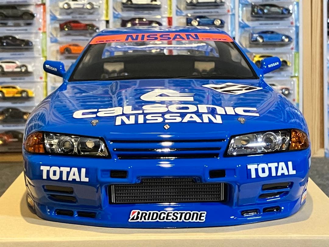 タミヤ ラジコン 日産スカイラインGT-R 塗装済 スペアボディ R32 ブルー