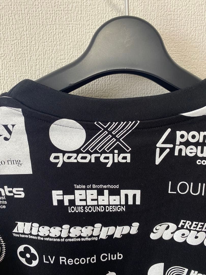 極美品　即日発送　人気　ルイヴィトン tシャツ ヴァージルアブロー　ブラック