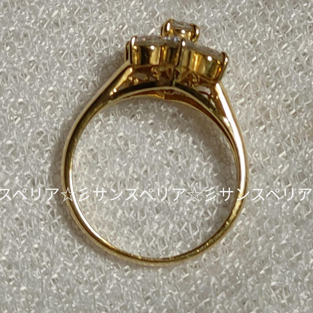 K18 ダイヤモンド1.04ctのフラワーリング