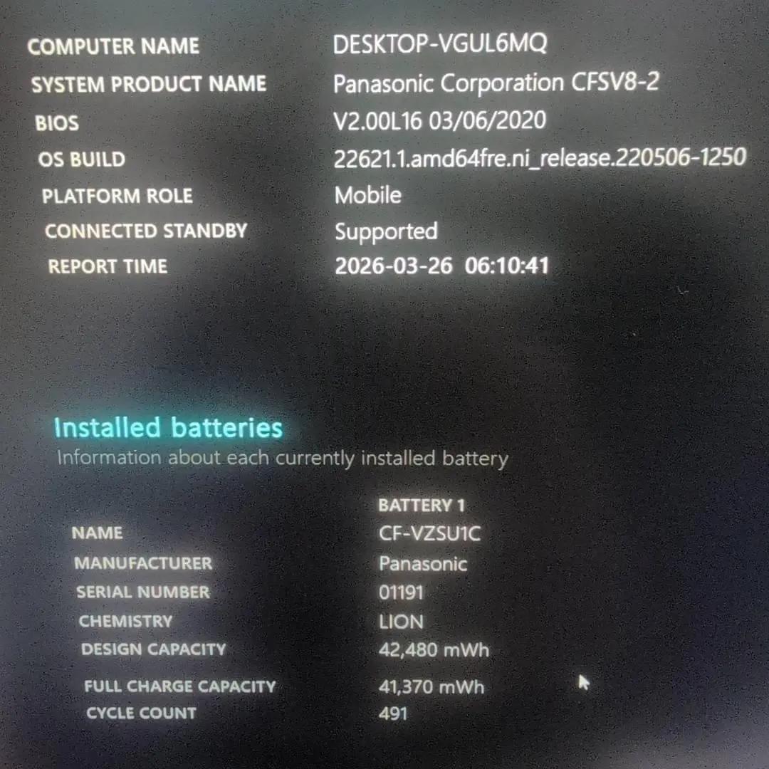 ハイスペック レッツノート 10世代 Core i5 16G 256GB WPS