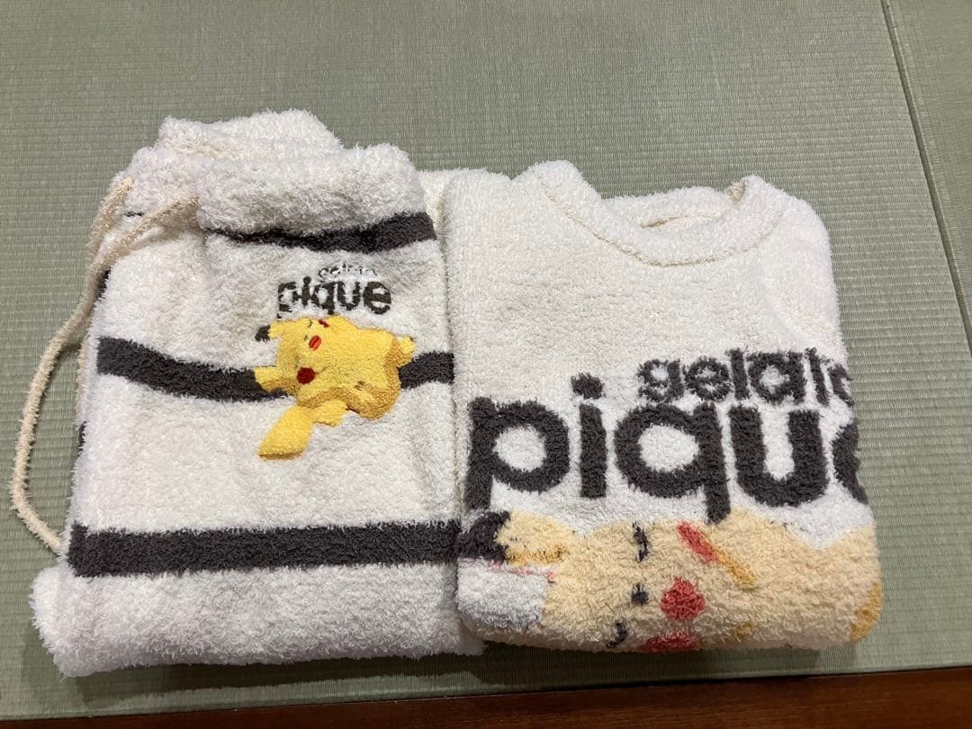 ハナちゃん 様 ジェラピケ ピカチュウ ジャガード プルオーバーロングパンツ