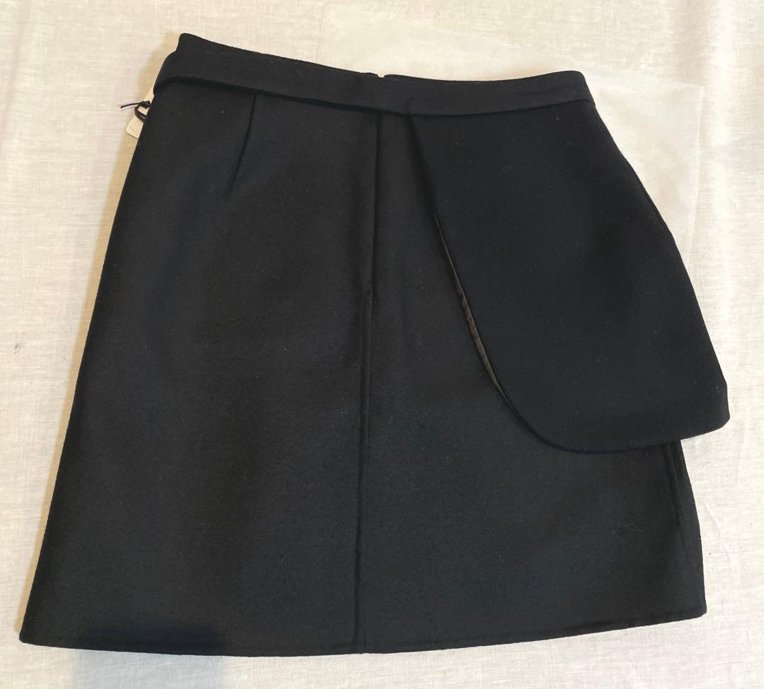 BOWTE バウト【定価82,500円】ウール メルトンリバー ベルト スカート