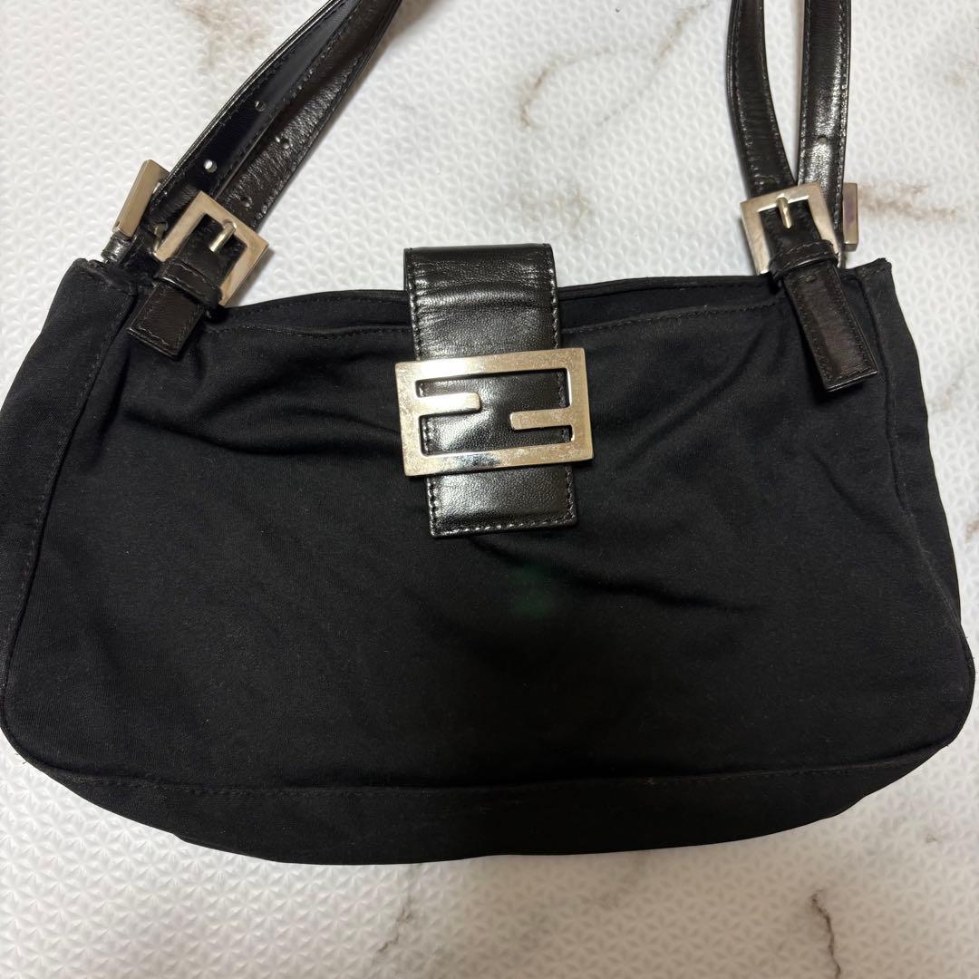 希少 フェンディ マンマバケット コットンジャージー ロコ金具 ワンショルダー