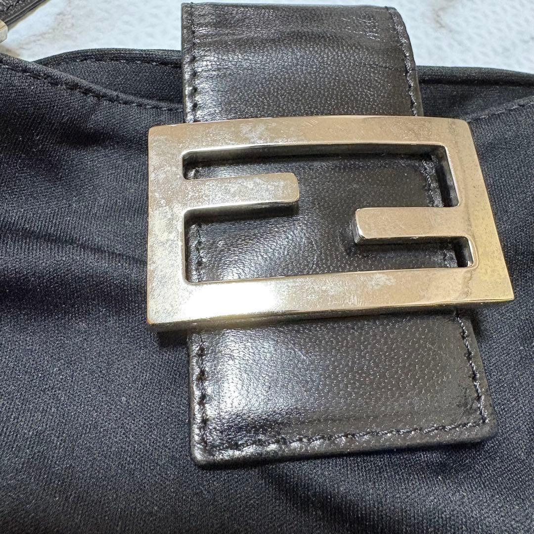 希少 フェンディ マンマバケット コットンジャージー ロコ金具 ワンショルダー