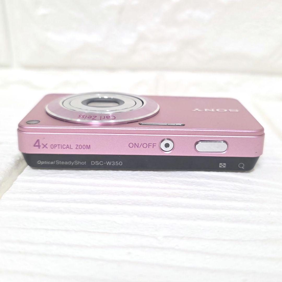 357【美品】SONY Cyber-shot DSC-W350 ピンク コンデジ