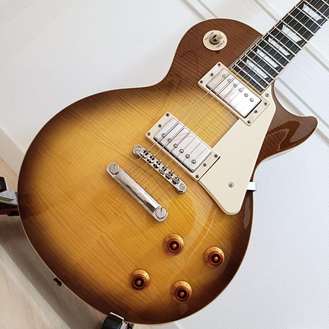 虎杢トップ｜Epiphone Les Paul Standard ハニーバースト