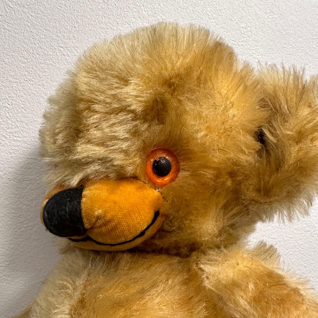 ヴィンテージ チーキー メリーソート ゴールド モヘア アンティーク テディベア