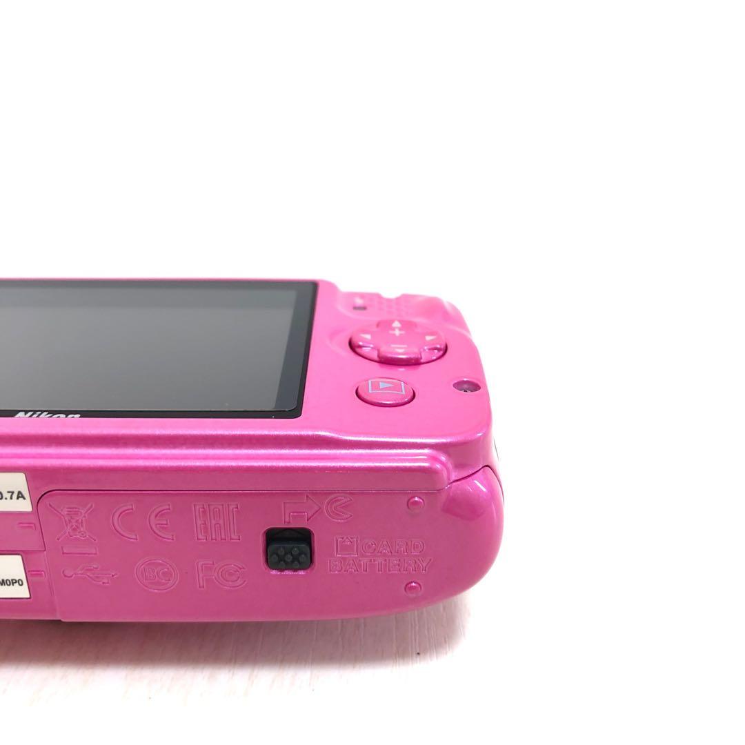 【美品】Nikon ニコン　COOLPIX W100 防水　ピンク　SDカード付