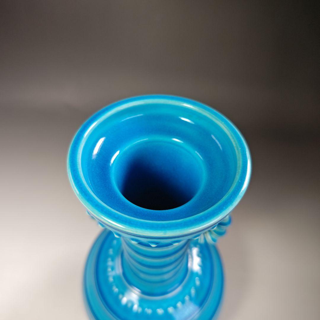 イ438 花瓶『永楽善五郎造』『交趾竹節　花入　共箱』一輪挿　茶道具