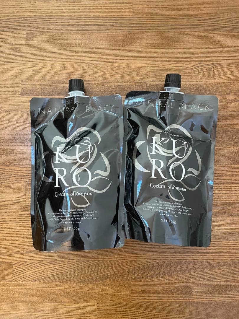 KURO ナチュラルブラック クリームシャンプー 400g2個セット