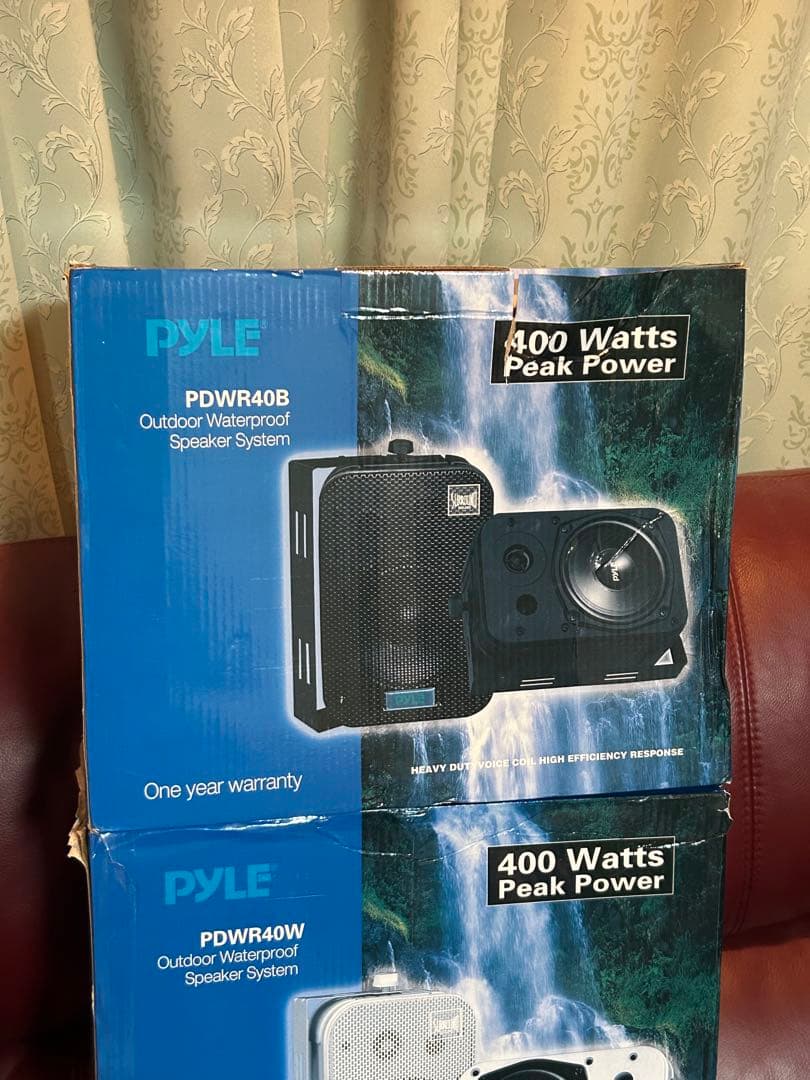 PYLE スピーカー PDWR40W 400W 合計3個セット　￼￼箱付き￼