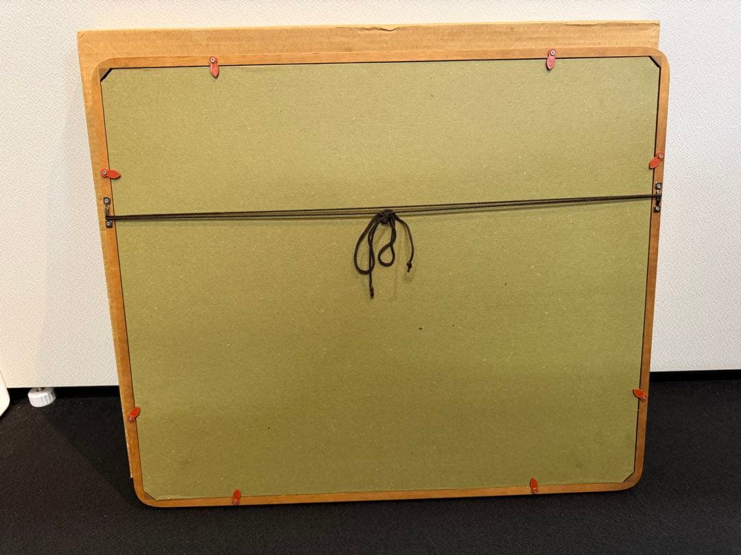 山本龍香　龍香拓　ブリ　鰤　魚の絵 水彩画 木製フレーム