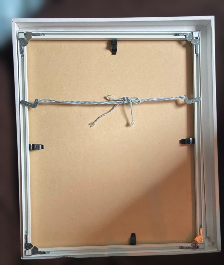 新品直筆絵画『原マスミ／水玉ワンピース』豪華（四つ切り）額付