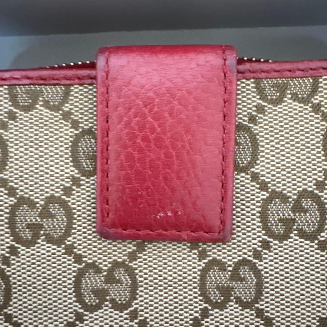 yuki shop　GUCCI GGパターン 二つ折り財布 ベージュ