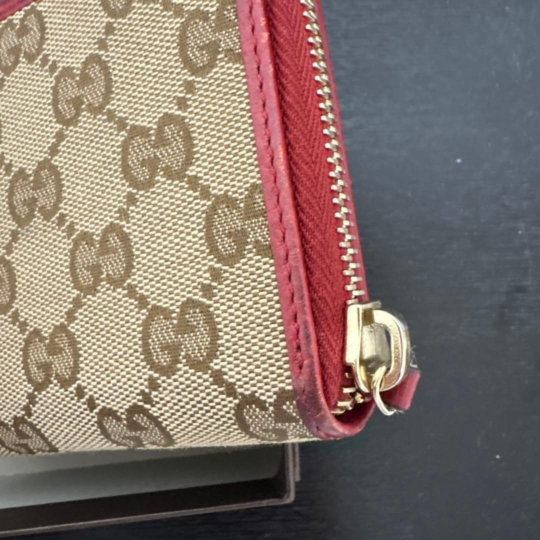 yuki shop　GUCCI GGパターン 二つ折り財布 ベージュ