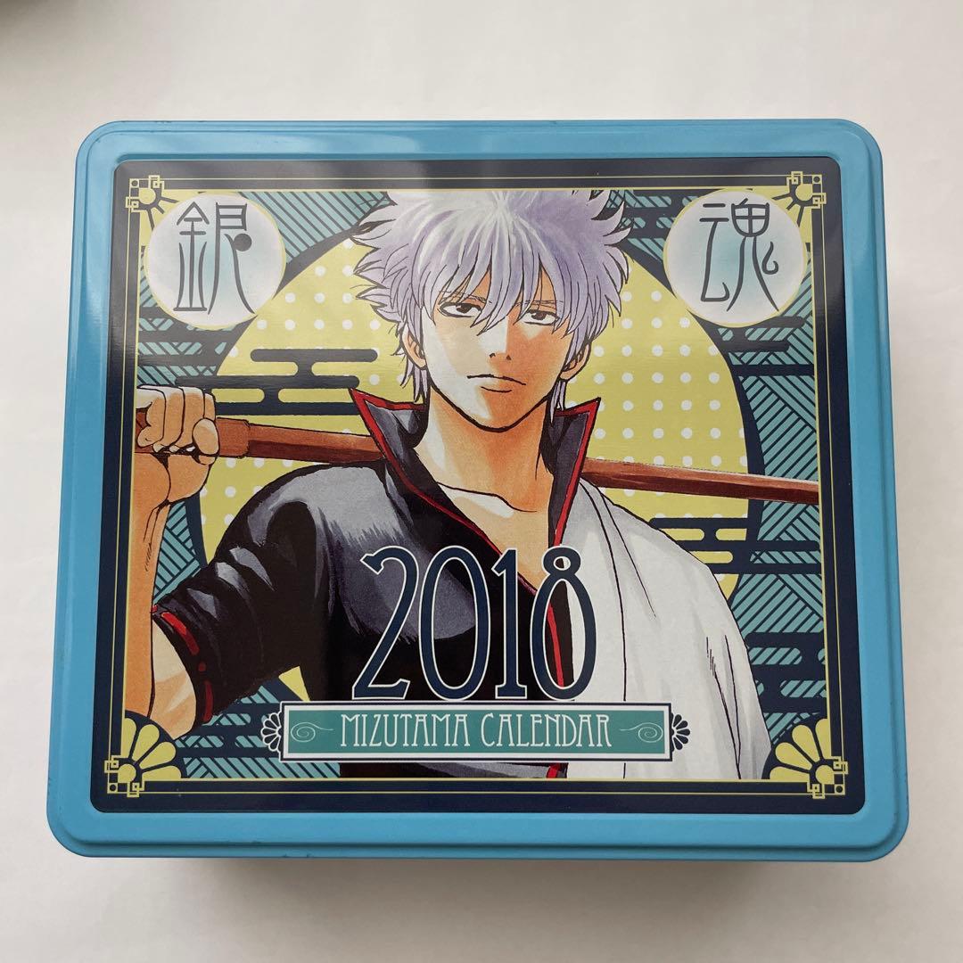 レア【使用済】銀魂　2018 缶入り日めくり　コミックカレンダー 水魂カレンダー