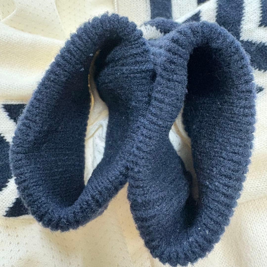 【極美品✨】パーリーゲイツ　ニットジャケット　ブルゾン　ジップアップ