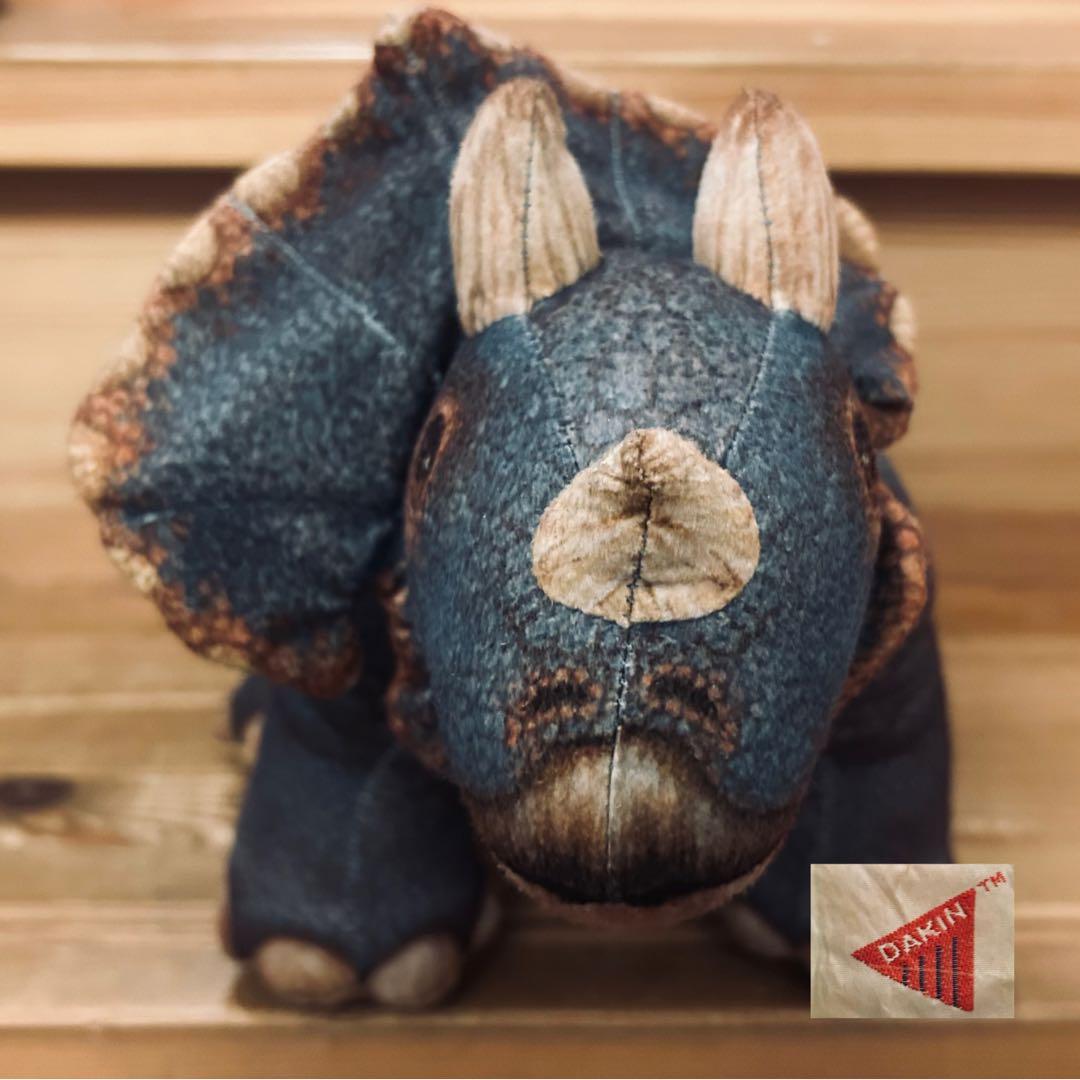 ぬいぐるみ 人形 90s DAKIN デーキン 恐竜 トリケラトプス 1992