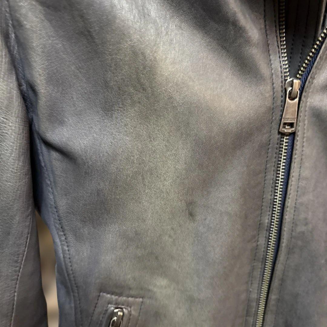 BURBERRY BLACK LABEL シングルライダース Mサイズ ネイビー