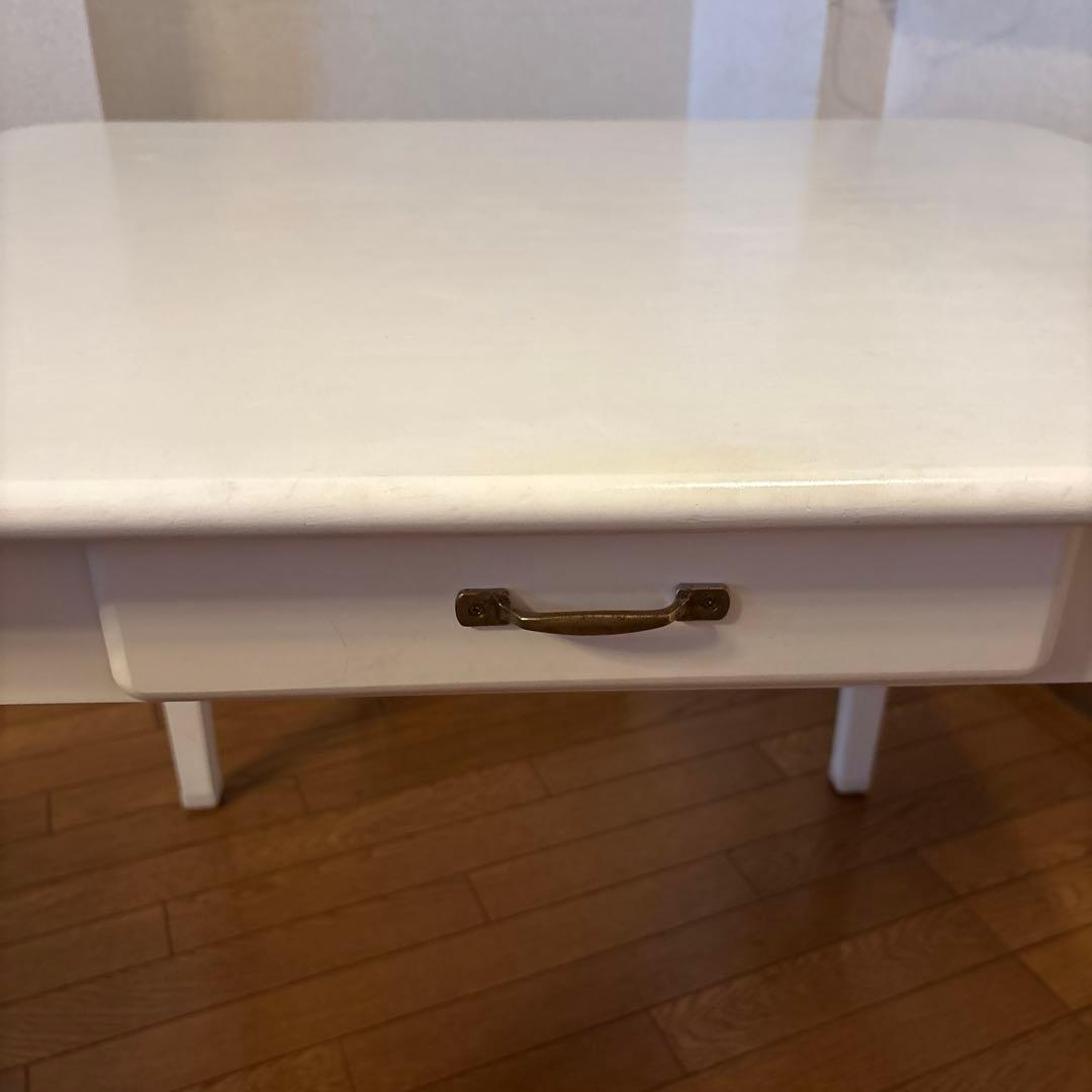 モモナチュラル　ダイニングテーブル　ホワイト