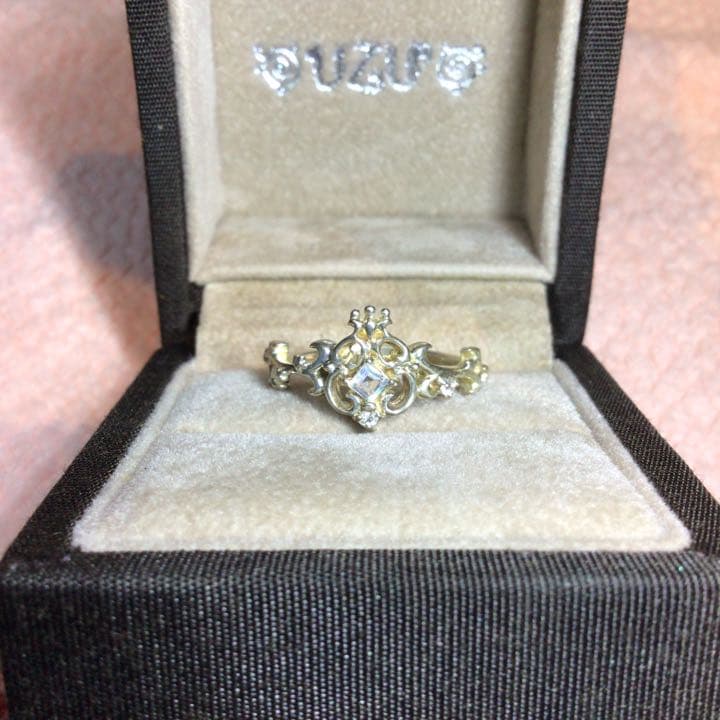 UZU　天然石リング　シルバー　#9 #11